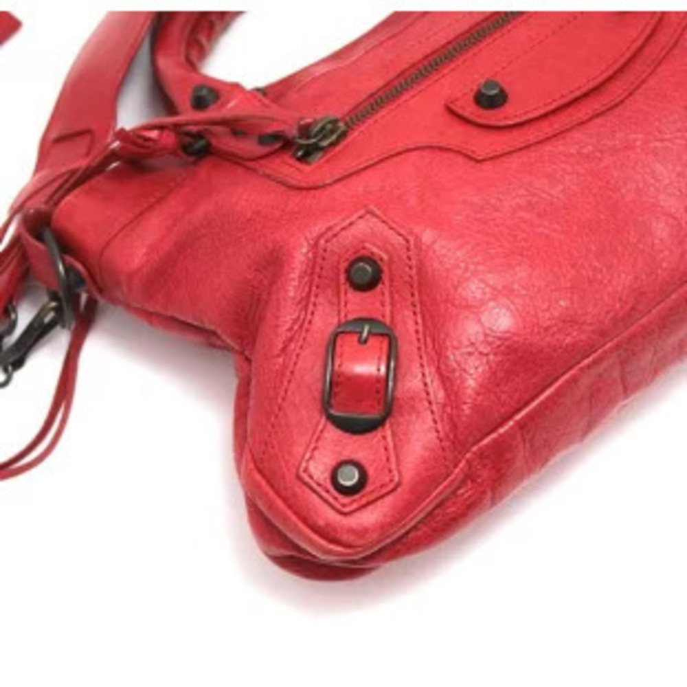 Balenciaga The First Leather Bag Red - Picture 4 of 6